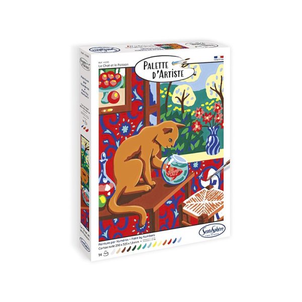 SentoSphere: PALETA ARTYSTY - Kot i ryba / malowanie po numerach