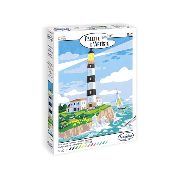 SentoSphere: PALETA ARTYSTY - Latarnia morska Le Creach / malowanie po numerach