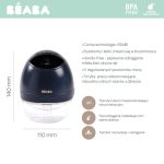 Beaba: laktator elektryczny bezprzewodowy muszlowy Hands-Free 180 ml Night Blue - obrazek 4