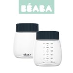 Beaba: pojemniki butelki na mleko do laktatora pojedynczego i podwójnego 2 szt. 180 ml