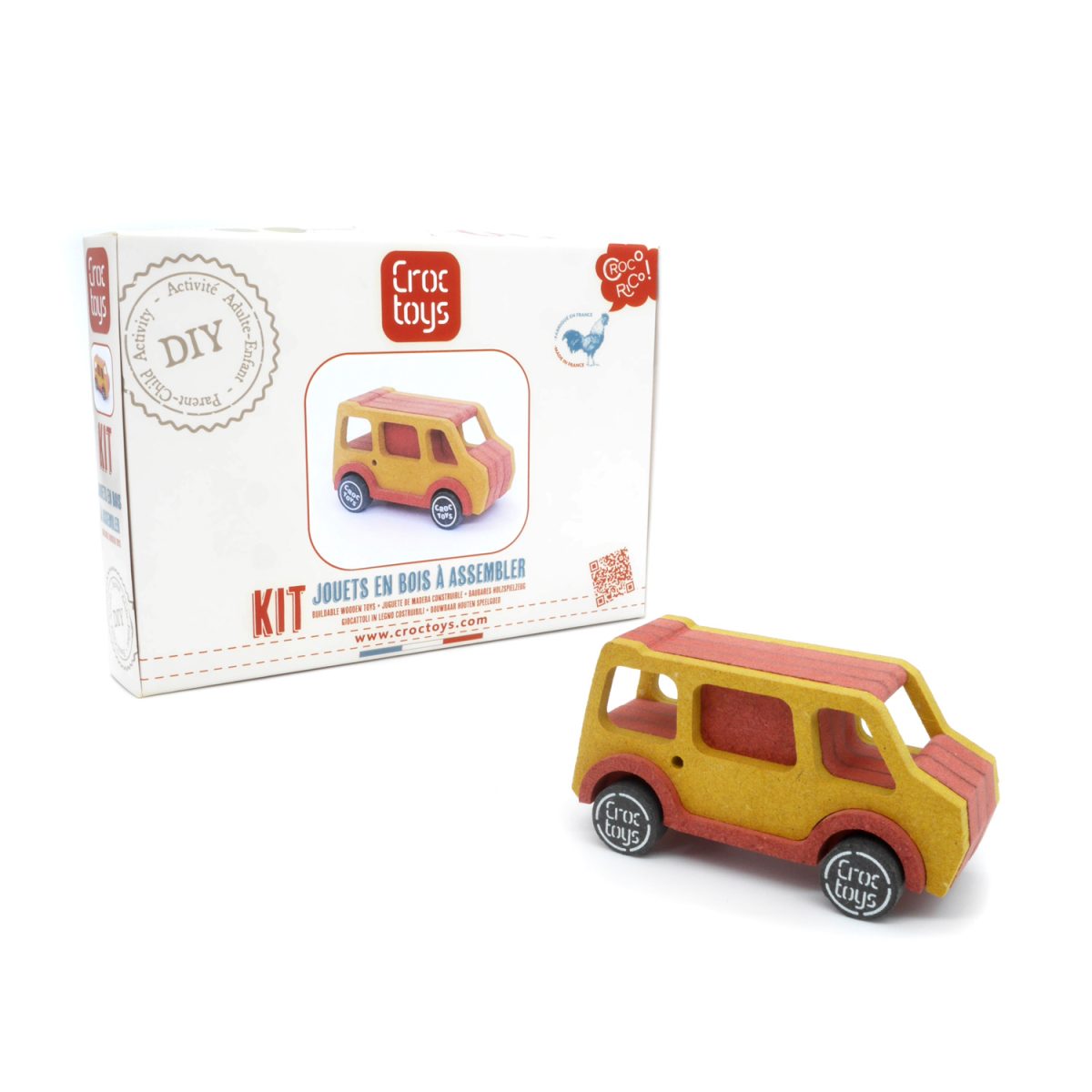 Croc Toys®: zestaw DIY Drewniany pojazd super van ANNE - obrazek 1