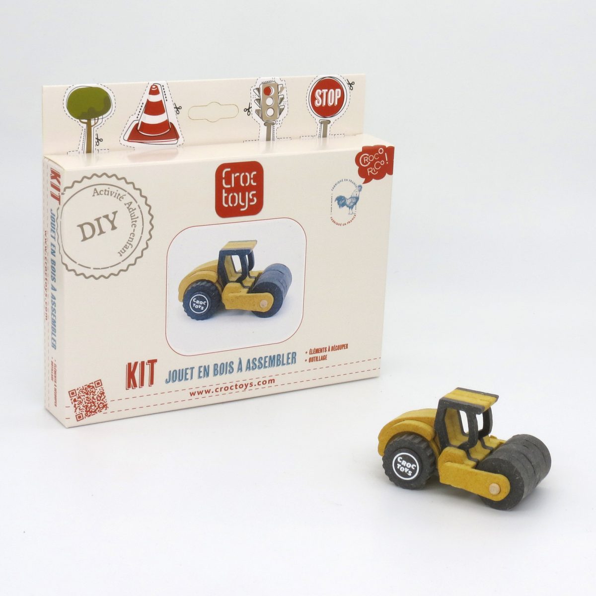Croc Toys®: zestaw DIY Drewniany pojazd FLEUR - obrazek 1