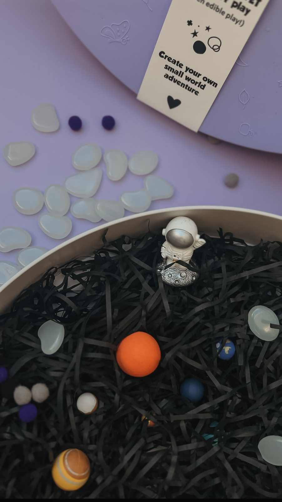 Screenshot Jellystone: zestaw sensoryczny, wkład do tacki sensorycznej Play Tray Galaktyka - obrazek 2