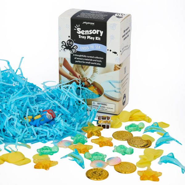 Jellystone: zestaw sensoryczny, wkład do tacki sensorycznej Play Tray Podwodny Świat