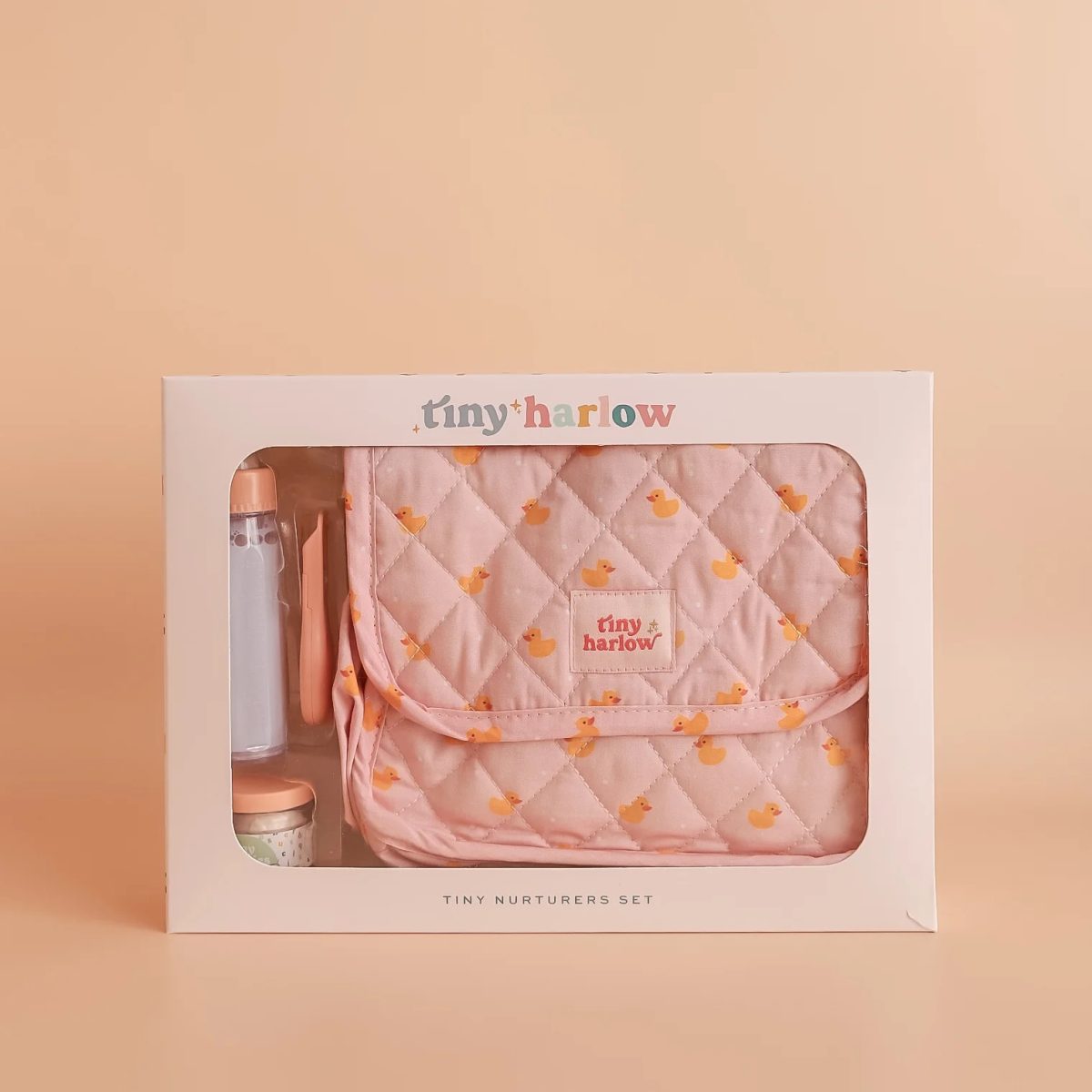 Tiny Harlow: torba z akcesoriami dla lalek Pink Ducky - obrazek 2