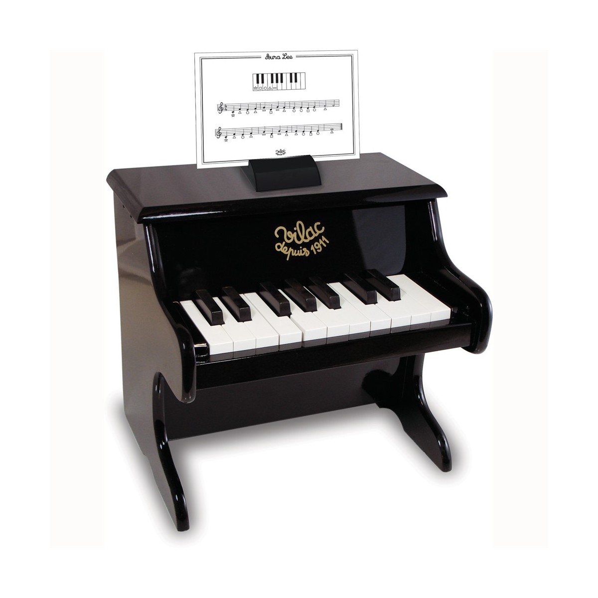 vilac-pianino-czarne-8296.jpgX Vilac: pianino czarne drewniane 3+ - obrazek 2
