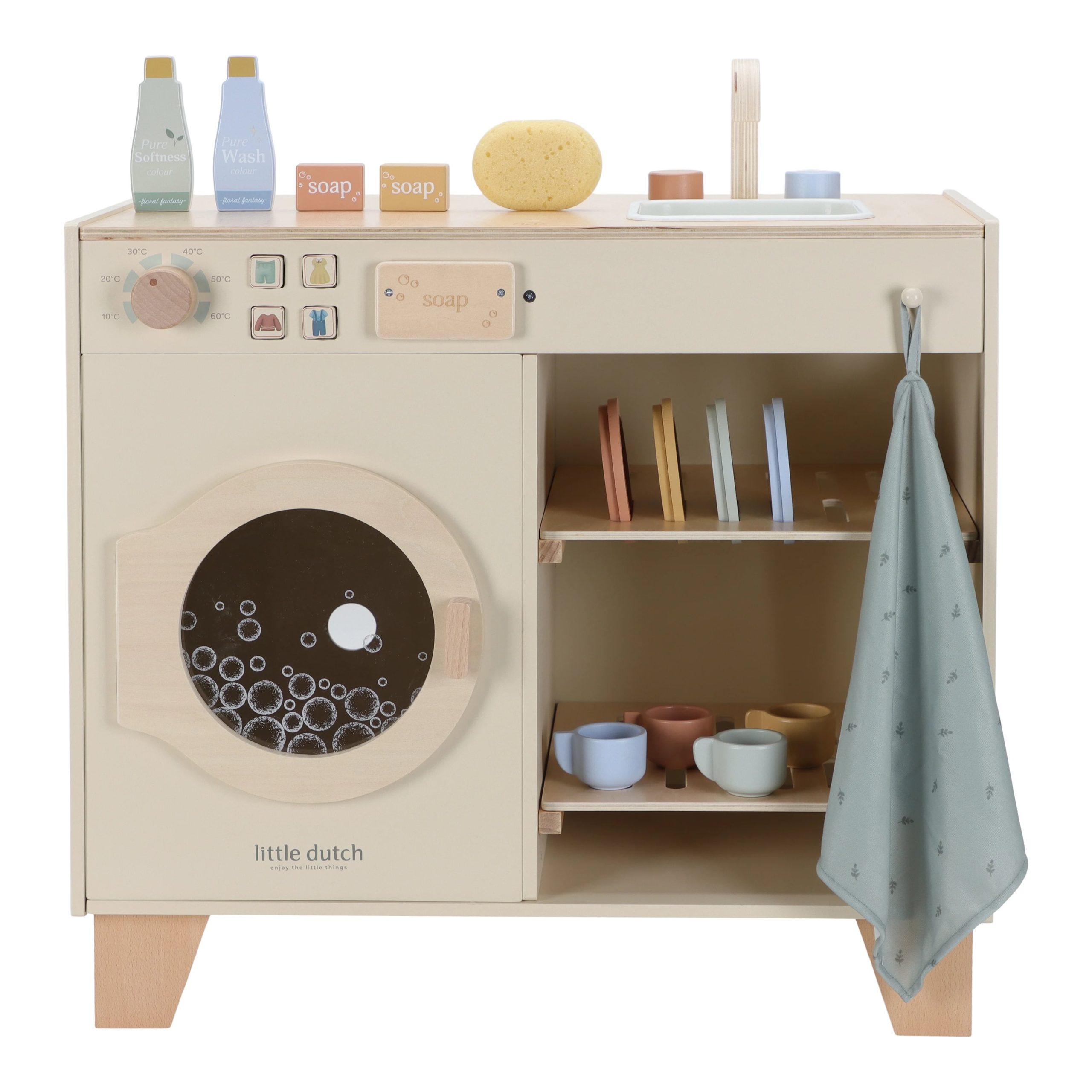wooden-washing-machine-ld2497-product-1 Little Dutch: drewniana pralka ze zlewozmywakiem - obrazek 1