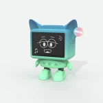 MOB: tańczący budzik niebieski