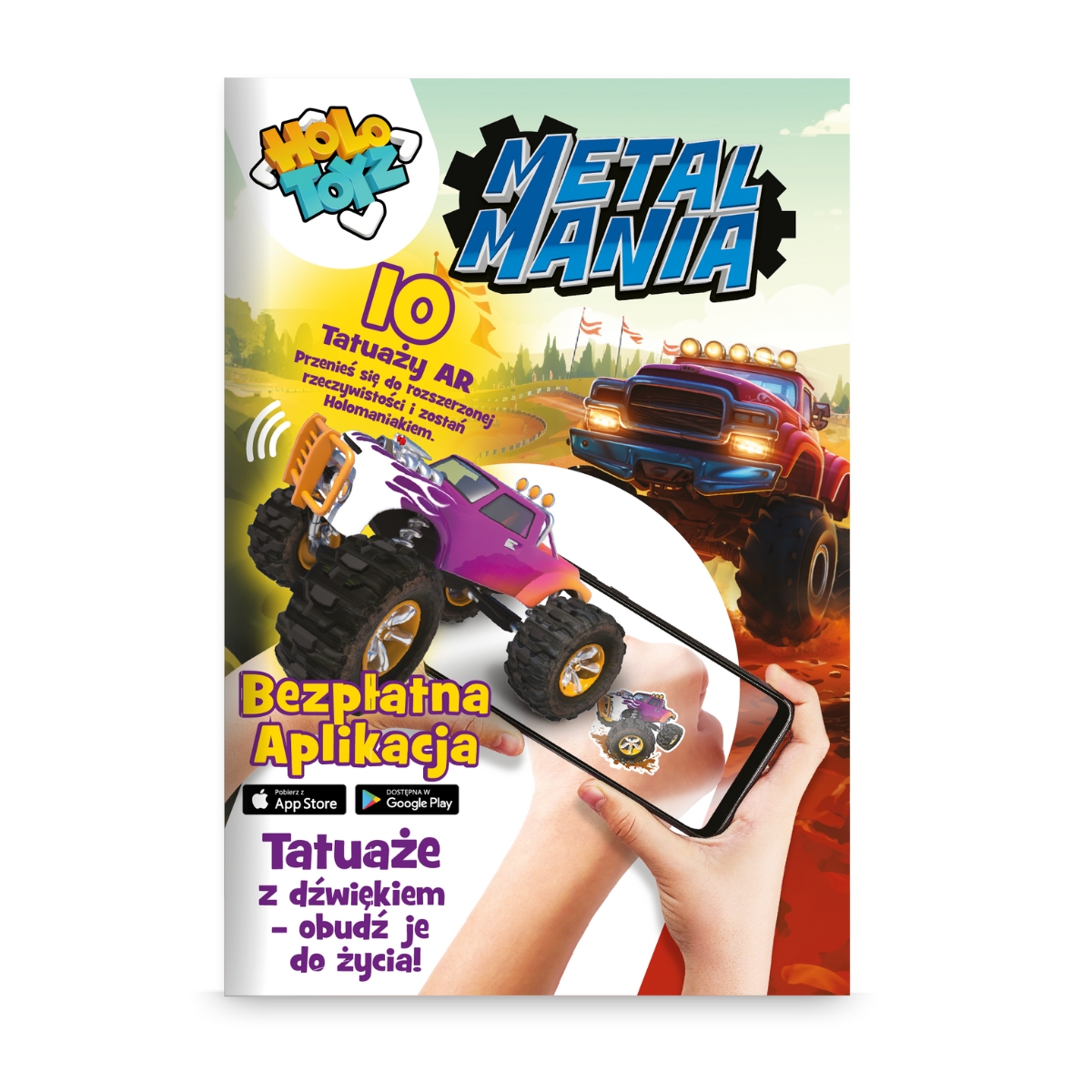 0794712205241 (1) HoloToyz: tatuaże dla dzieci AR METAL MANIA - obrazek 1