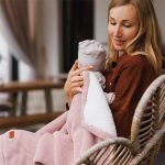 BabyOno: Kocyk bawełniany z ociepleniem różowy 75×100 cm - obrazek 7