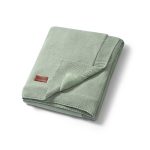 BabyOno: Kocyk bawełniany z flanelowym podszyciem szałwiowy 75×100 cm