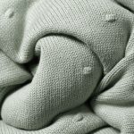 BabyOno: Kocyk bawełniany z flanelowym podszyciem szałwiowy 75×100 cm - obrazek 3