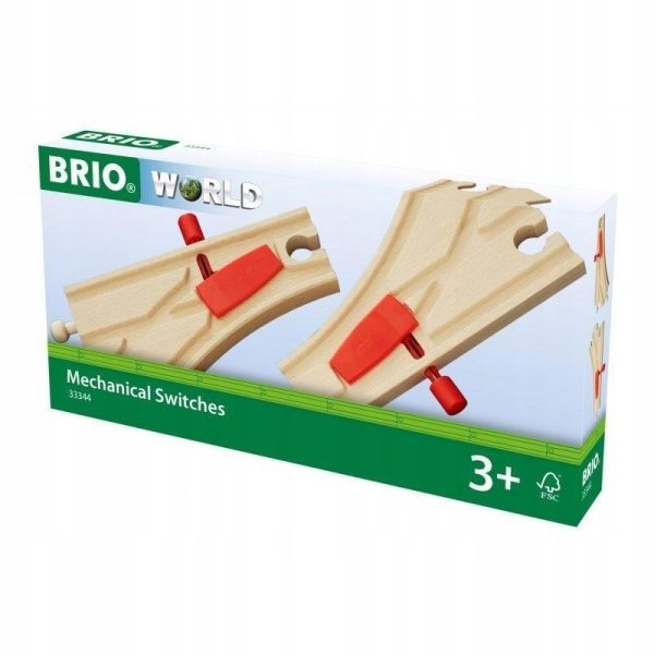 BRIO World - Zestaw mechanicznych Zwrotnic kolejowych