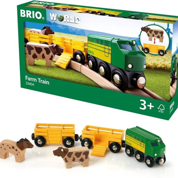 BRIO World - Pociąg ze Zwierzątkami z farmy