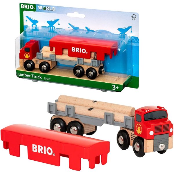BRIO World - Ciężarówka do przewozu drewna