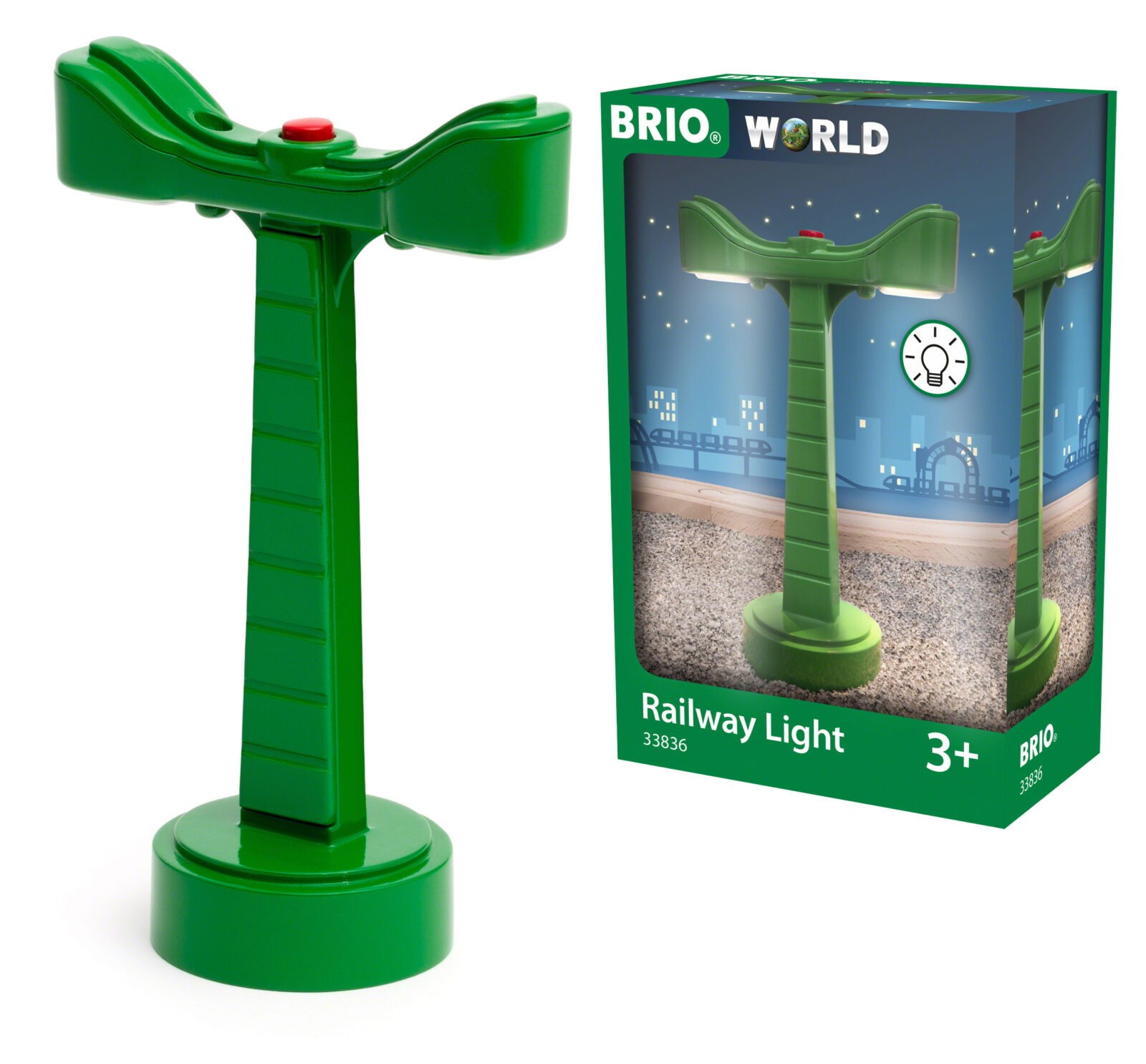 33836 BRIO World - LAMPA KOLEJOWA DWUSTRONNA - obrazek 1