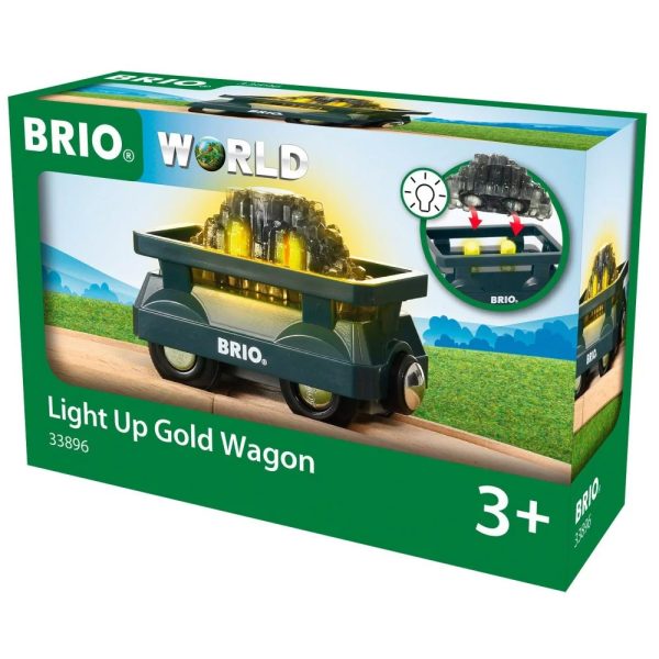 BRIO World - Świecący Wagon ze Złotem