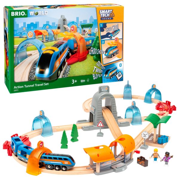 BRIO World - Smart Tech Zestaw podróżny Sound Action Tunnel