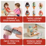 TOPBRIGHT: zabawka edukacyjna duża lodziarnia 36m+ - obrazek 3