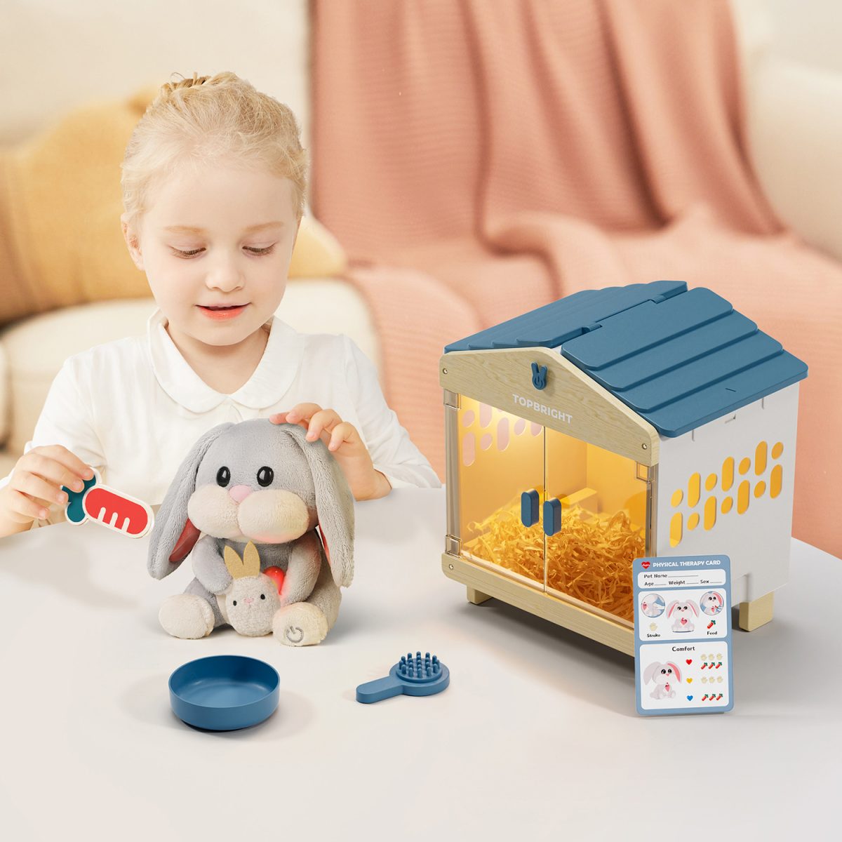 TOPBRIGHT: zabawka interaktywna Mummy Bunny 36m+ - obrazek 7