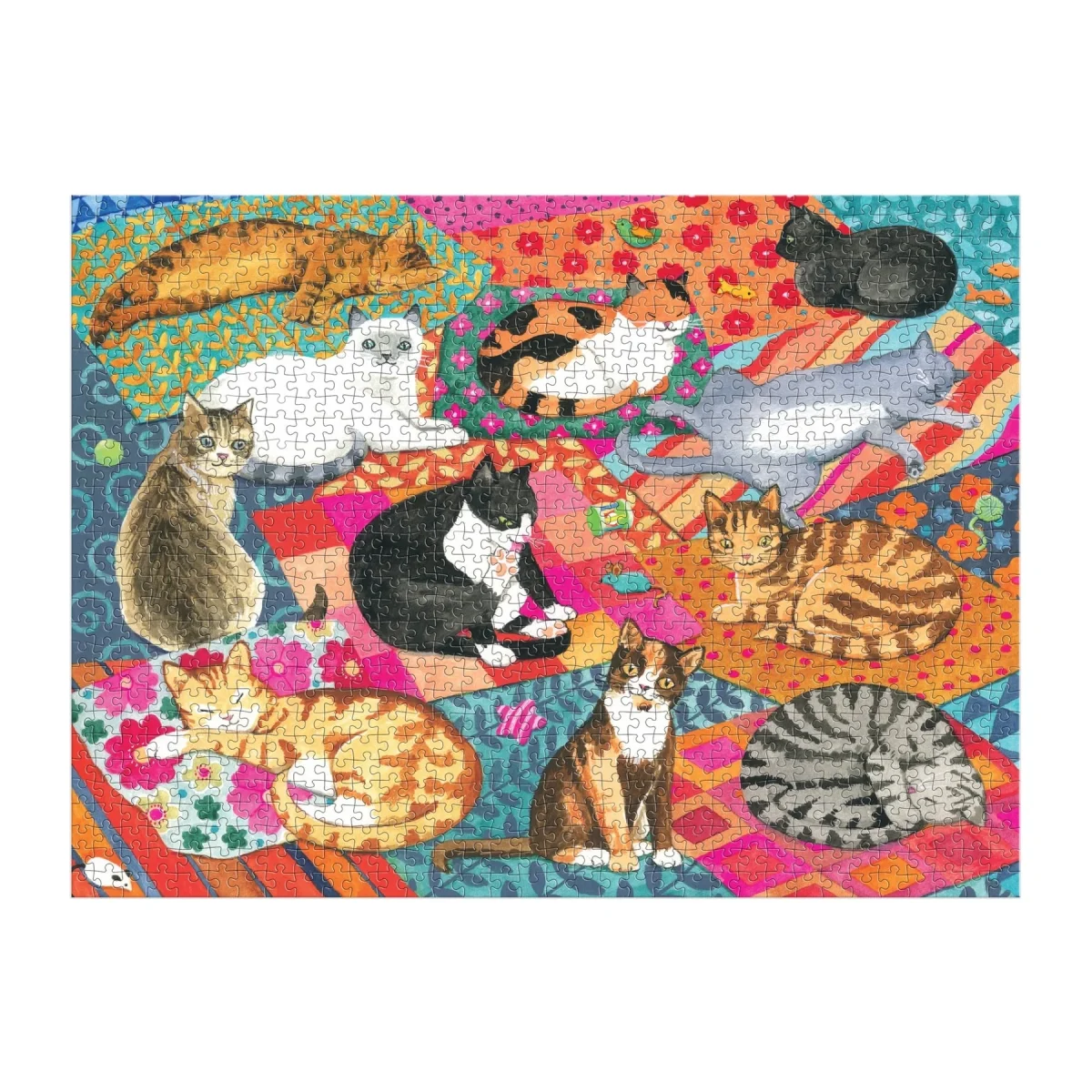 Galison: puzzle Lounging Cats 1000 elementów - obrazek 2