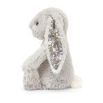 Jellycat: Króliczek z Kwiecistymi Uszami Srebrny „Bloom” 31 cm - obrazek 2