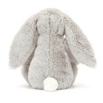 Jellycat: Króliczek z Kwiecistymi Uszami Srebrny „Bloom” 31 cm - obrazek 4