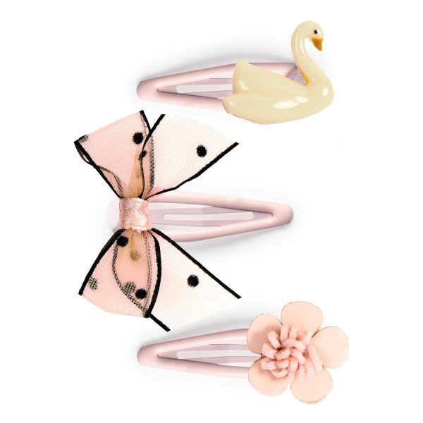 Djeco: Spinki do włosów VIOLETTE 3 szt. - Kolekcja PLUME