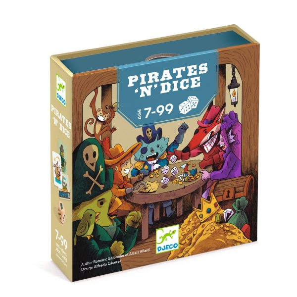 Djeco: Gra planszowa PIRACI - PIRATES 'N' DICE 7+