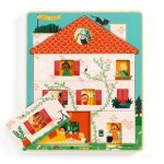 Djeco Drewniana układanka 3-warstwowa CHEZ LEO 2+ - obrazek 2