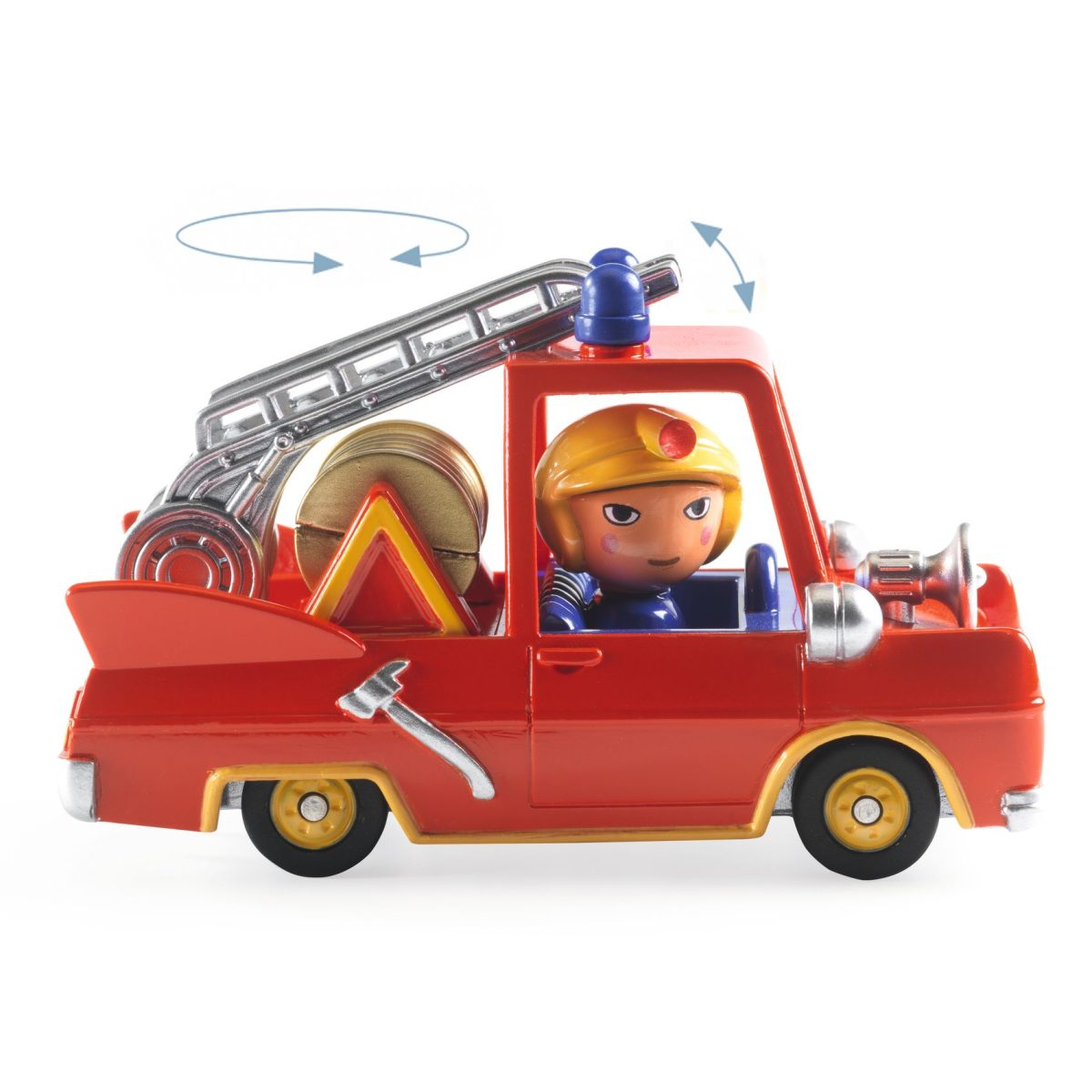 Djeco: Autko CRAZY MOTORS - LITTLE FIRE TRUCK - obrazek 3