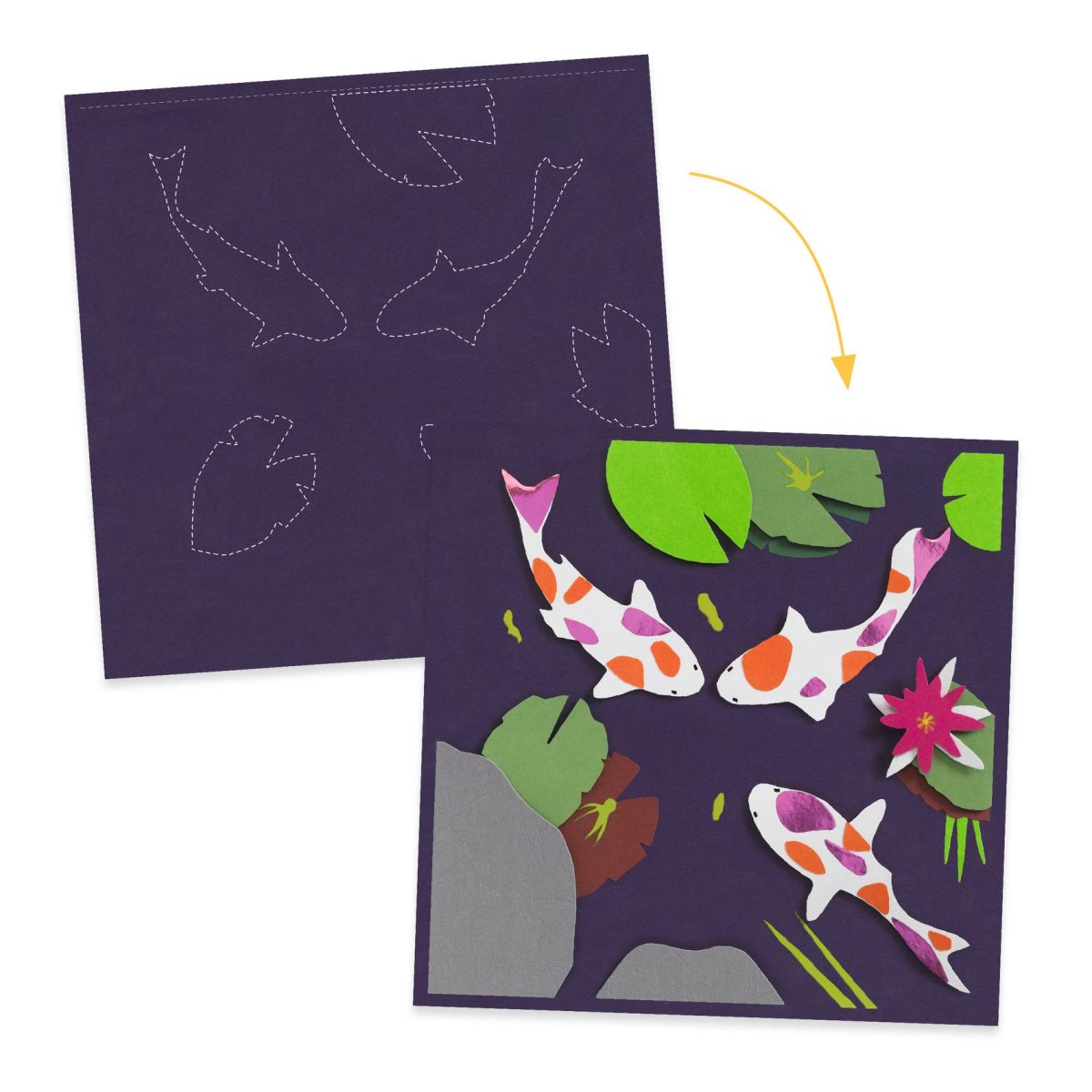 Djeco: Zestaw artystyczny NAD WODĄ 7+ - obrazek 4