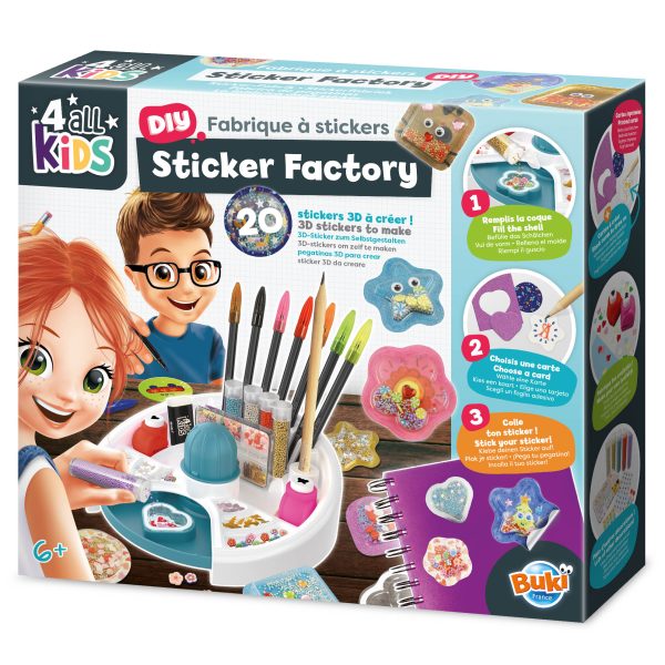 Buki: Zestaw art. Fabryka naklejek 3D 6+