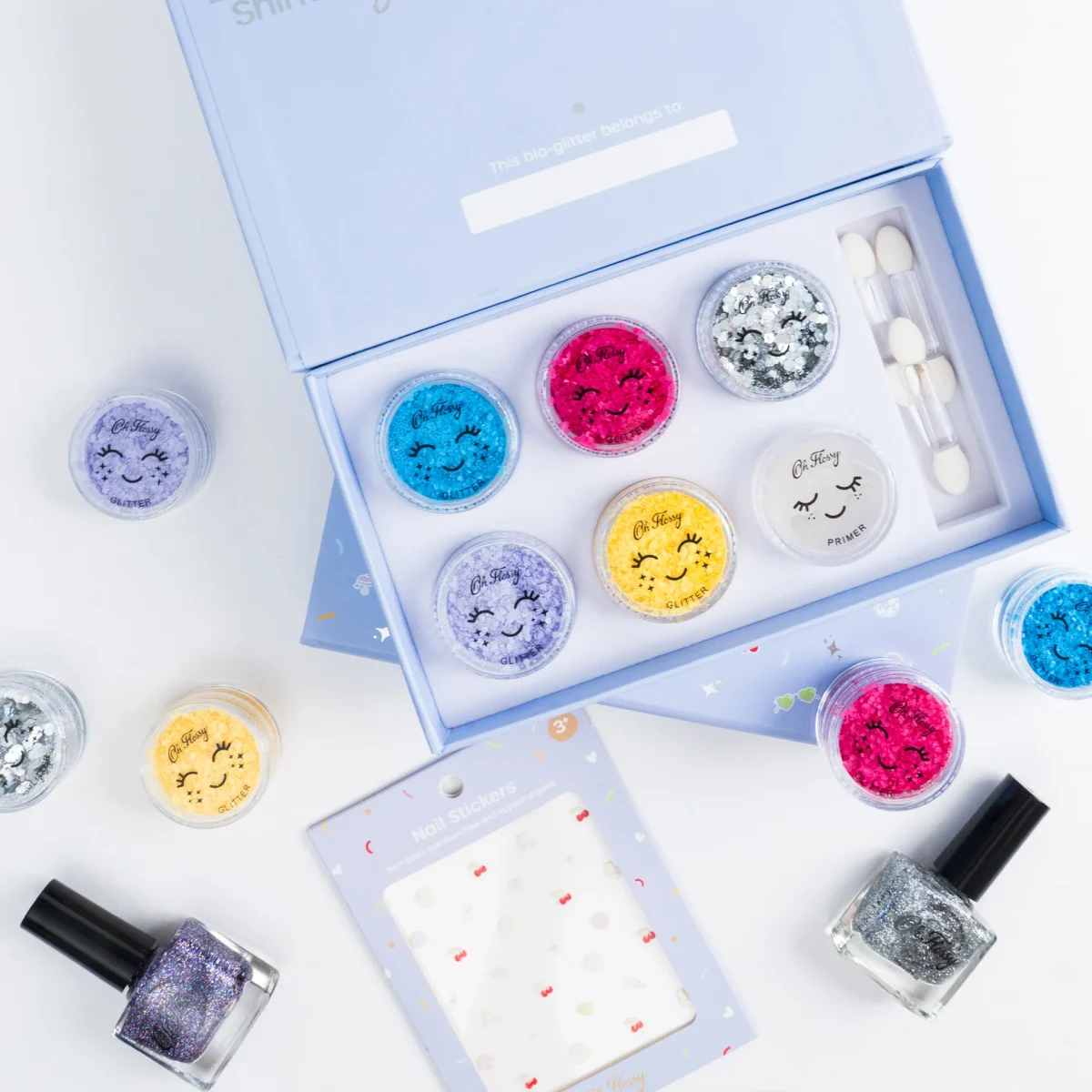 Oh Flossy: brokatowy zestaw do malowania twarzy DISCO FEVER - obrazek 2