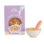 Tiny Harlow: magiczna miseczka z łyżeczką do karmienia lalek Tiny Tummies Płatki śniadaniowe