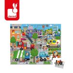 Janod: puzzle w walizce miasto 36 elementy 4+ - obrazek 3