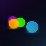 Schylling: gniotek sensoryczny ŚWIECĄCY w ciemności / Glow In The Dark Needoh - obrazek 2