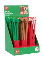 APLI KIDS: Elastyczny długopis żelowy Christmas CHOINKA