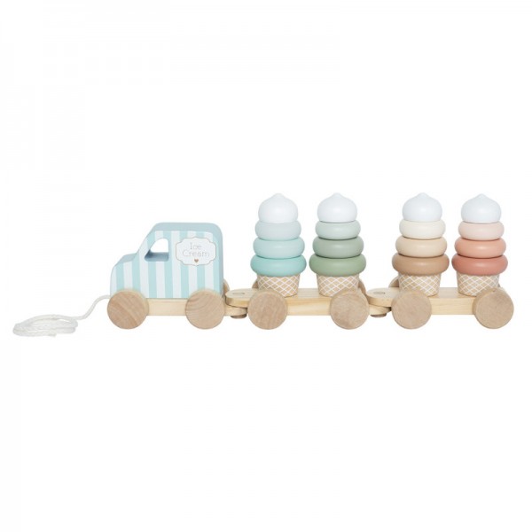 Jabadabado: Drewniany pociąg z lodami do układania