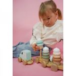 Jabadabado: Drewniany pociąg z lodami do układania - obrazek 3