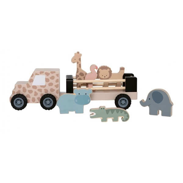 Jabadabado: Drewniany samochód jeep safari