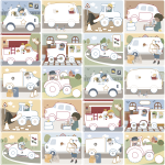 Little Dutch: kreatywny zeszyt z kredkami Jim & Friends - obrazek 4