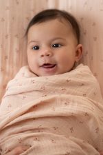 Little Dutch: otulacz muślinowy 120 x 120 cm Pure Blossom - obrazek 2