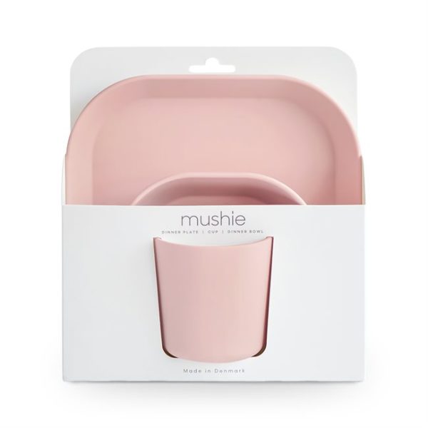 Mushie: Zestaw Obiadowy – Square Blush