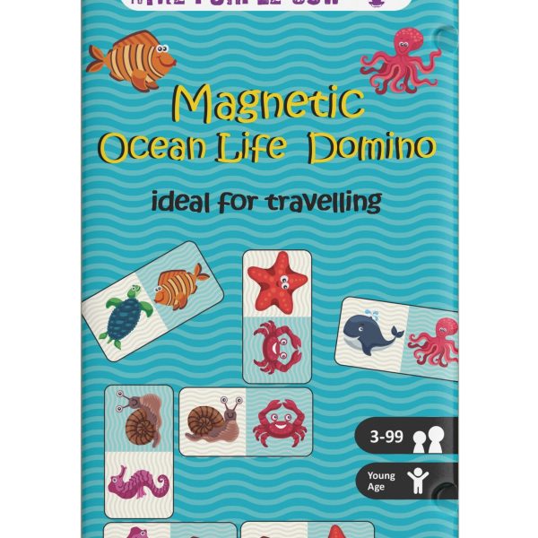 The Purple Cow: Podróżna gra magnetyczna - Domino Ocean