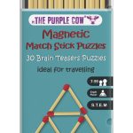 The Purple Cow: Podróżna gra magnetyczna - Łamigłówki z zapałkami