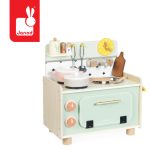 Janod: mała drewniana kuchnia z akcesoriami Shiny Grandma 3+