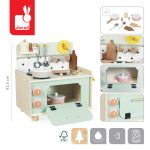 Janod: mała drewniana kuchnia z akcesoriami Shiny Grandma 3+ - obrazek 6