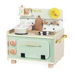 Janod: mała drewniana kuchnia z akcesoriami Shiny Grandma 3+ - obrazek 5
