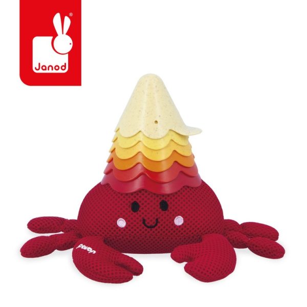 Janod: zabawka do kąpieli krab z muszelkami 10m+